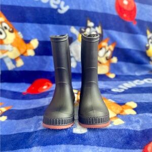 Black Rubber Rain Boots for toddler